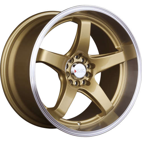 XXR 55518x8.5 +35 Hypergold with a Machined Lip