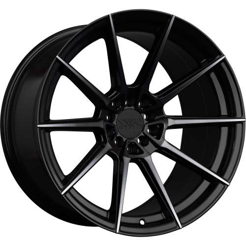 XXR 56718x8.5 +35 Black with Dark Tinted Machined Spokes