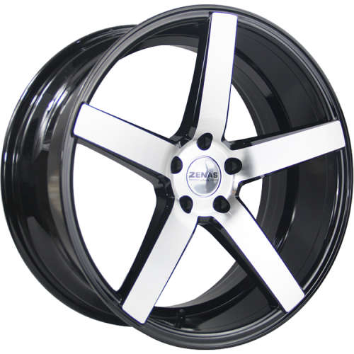 Zenas ZW0222x9 +15 Black with Machined Spoke Faces