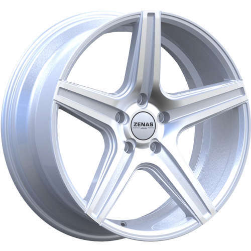 Zenas ZW0620x10 +20 Silver with Machined Spoke Faces