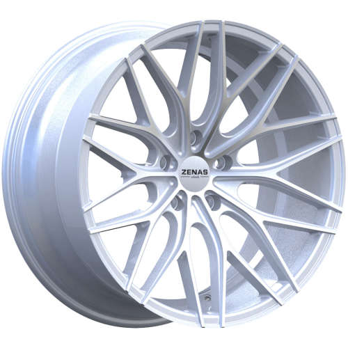 Zenas ZW1020x10 +25 Silver with Machined Spoke Faces