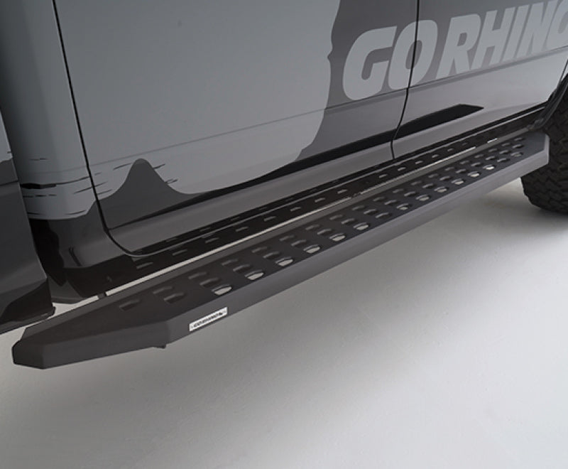 Go Rhino RB20 Running Boards with Mounting Brackets Textured Black Toyota Tundra 2007-21 | 69441580PC