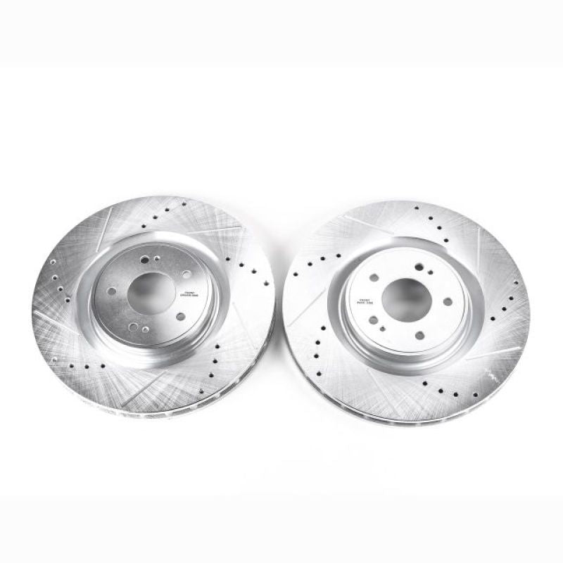 Power Stop Front Pair Evolution Drilled & Slotted Rotors Mitsubishi Lancer 2008-2015 | JBR1317XPR