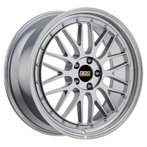 BBS LM 19x8.0 5x130 ET50 Silver Center / Diamond Black Lip Wheel - 71.6CB | LM287DS-DB