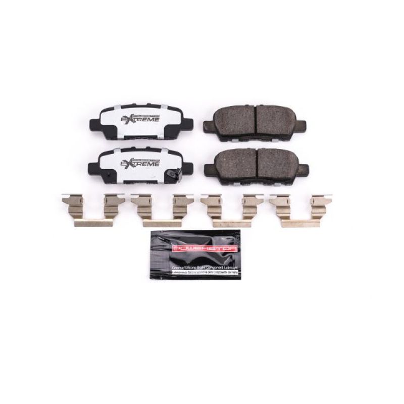 Power Stop Rear Z26 Extreme Street Brake Pads w/ Hardware Infiniti Q50 2018-21 / Q60 2018-21 / Q70 2018-2019 / Q70L 2018-2019 / QX60 2019-2020 / Nissan 370Z 2018-2020 / Leaf2011-2020 / Maxima 2018-21 / Rogue 2014-2020 / Sentra 2019 | Z26-1393