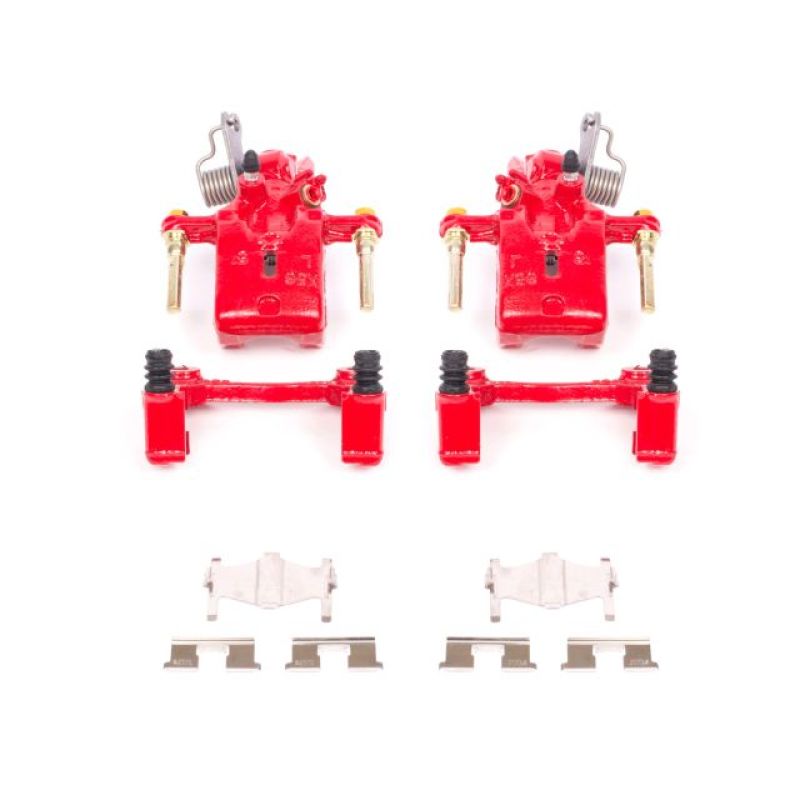 Power Stop Rear Red Calipers w/ Brackets Pair Infiniti I30 1996-2001 / Nissan Maxima 1995-2001 | S2000