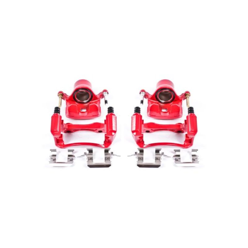 Power Stop Front Red Calipers w/ Brackets Pair Infiniti I30 2000-2001 / Maxima 2000-2001 | S2604