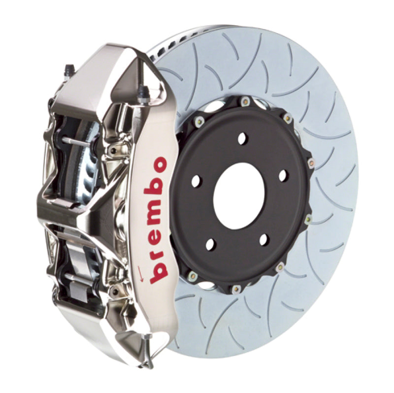 Brembo 02-21 WRX Front GTR BBK 6 Piston Billet 350x34 2pc Rotor Slotted Type3- Nickel | 1N3.8012AR
