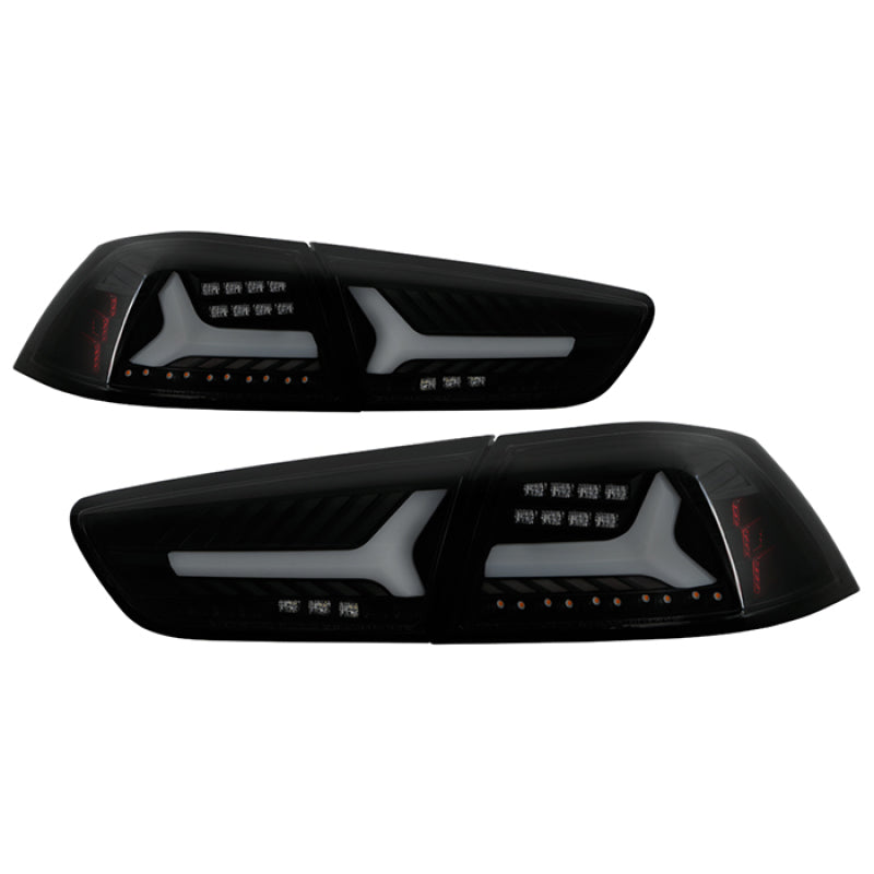 Spyder V2 LED Tail Lights Black Smoke Mitsubishi Lancer 2008-2014 / Evolution X 2008-2014 | 5088147