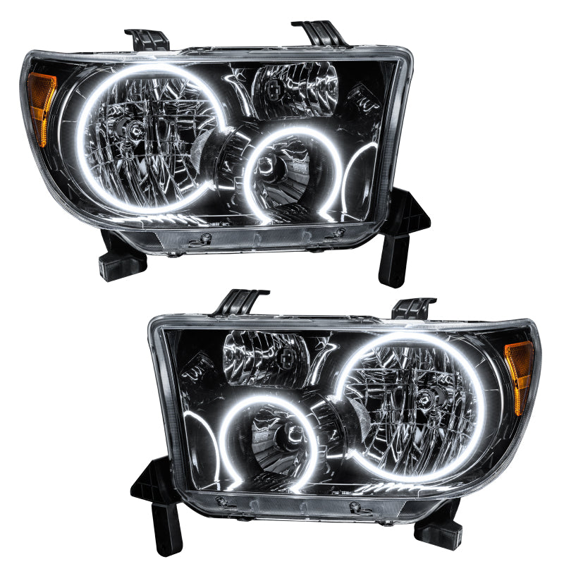 Oracle Pre-Assembled Headlights Black Housing White Toyota Tundra 2007-2011 | orl7119-001
