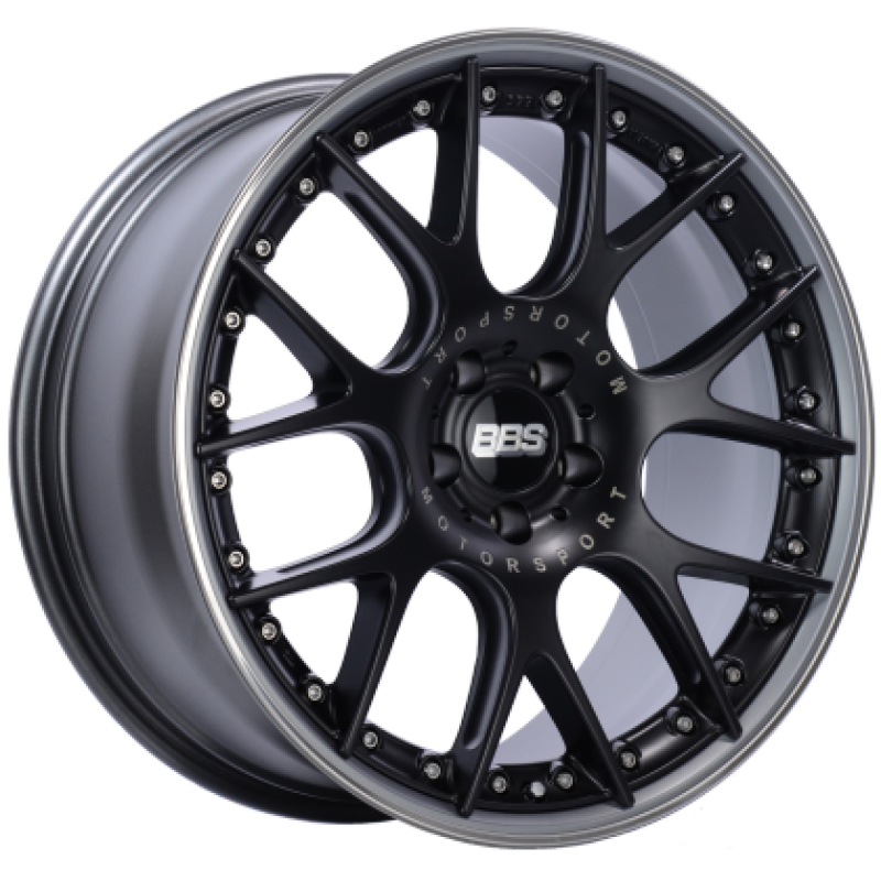 BBS CH-RII 21x9.5 5x120 ET35 Platinum w/ Satin Black Rim Prot Wheel PFS Req w/MS Etching | CH611BPPO-MTSP