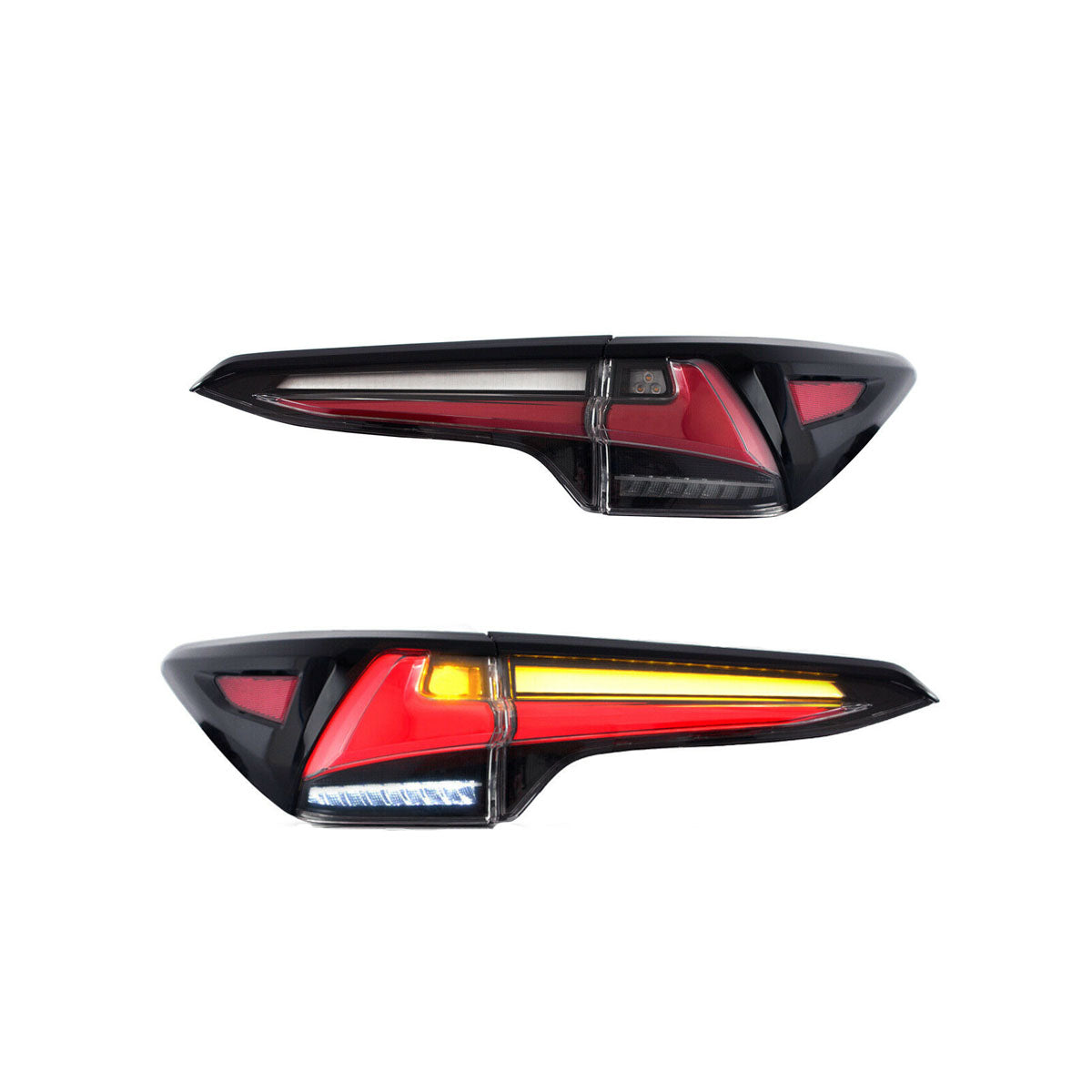 VLAND 17-19 Fortuner Tail Lights Smoked / Clear ABS, PMMA, GLASS Material | YAB-FOR-0300