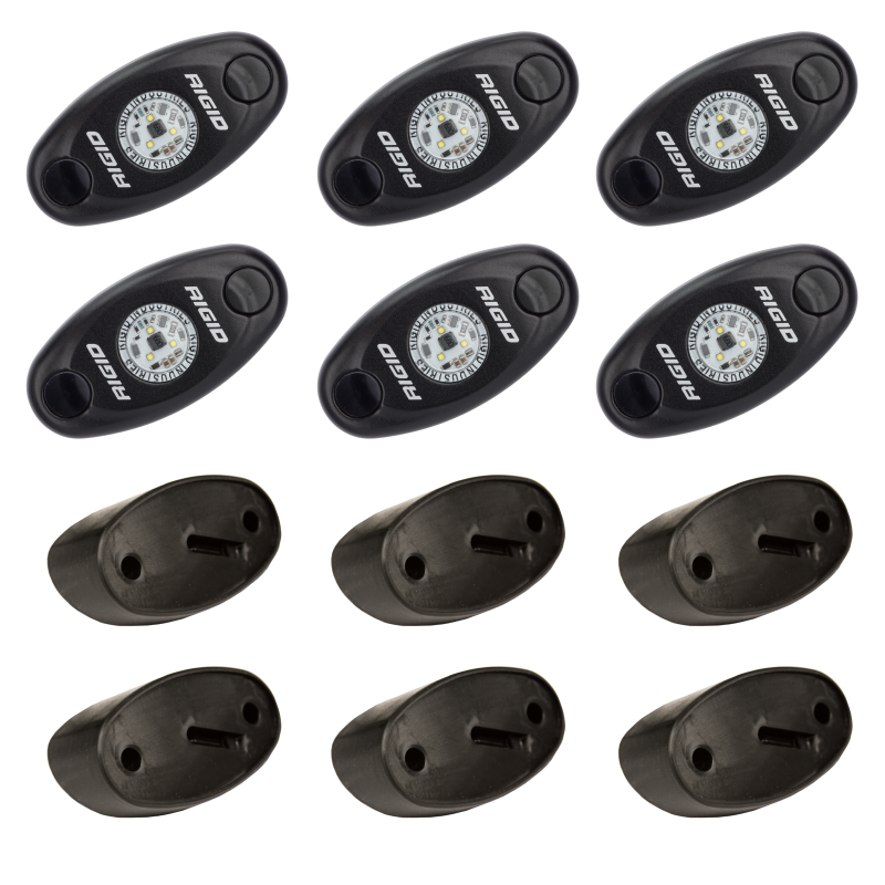Rigid Industries Rock Light Kit Blue 6 lights Universal | 400283