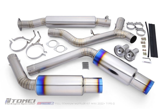 Tomei [22-25 WRX] Expreme Ti Titanium Type-D Dual Exit Catback Exhaust | TB6090-SB06B